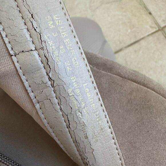 FRANCO SARTO Kerri Over The Knee Bootsbeige tan real leather suede size 5 - Picture 2 of 10